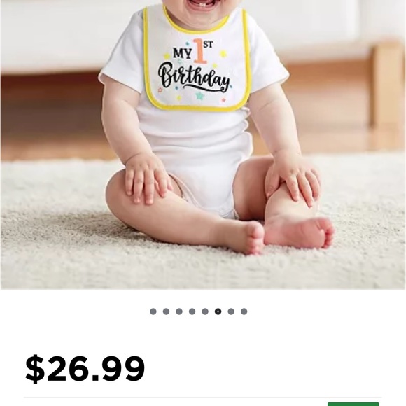 The Peanutshell 10-Pack Holiday Terry Cloth Baby Feeding Bibs - Picture 2 of 6